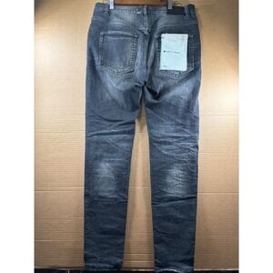 Purple Brand Mens 32x31 Black Stretch Slim Jeans Faded Designer Denim